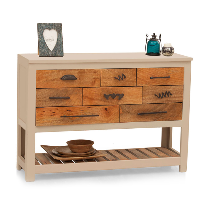 Crescent Chest Of Drawer (Cream)